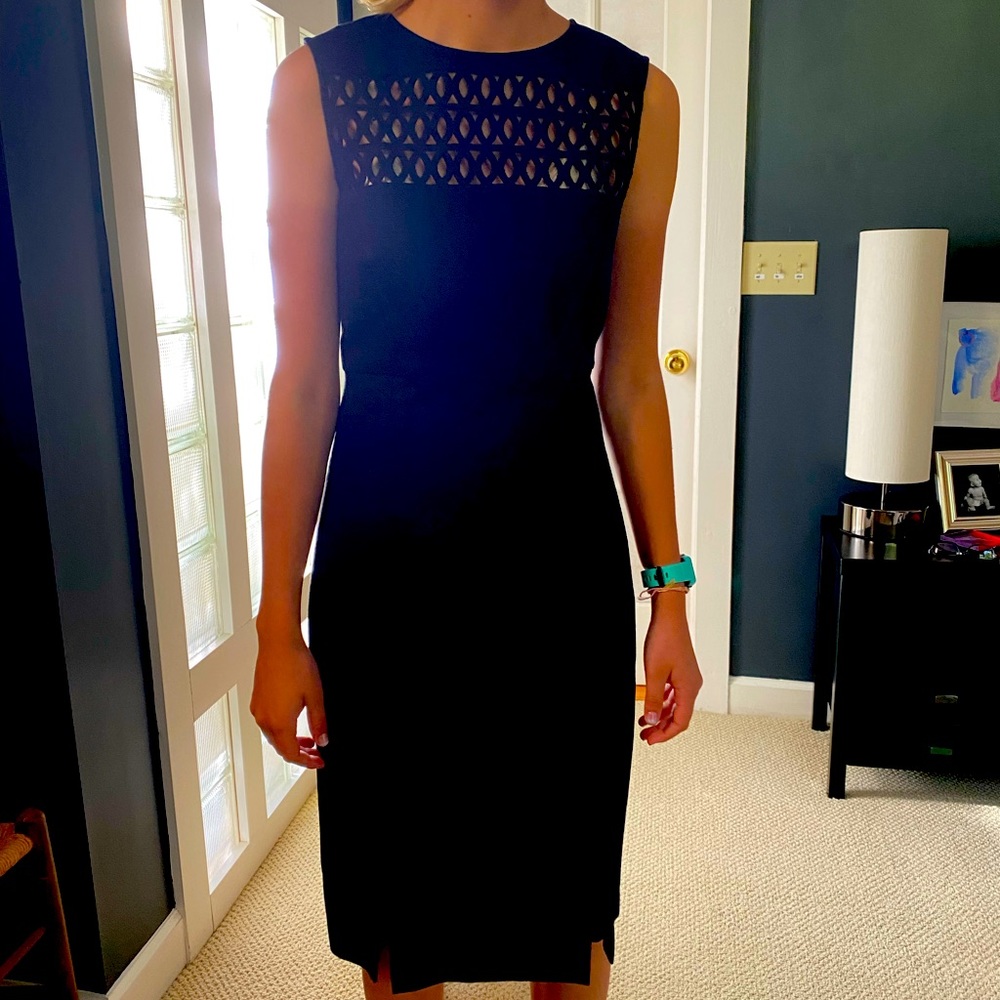 Sleeveless black dress